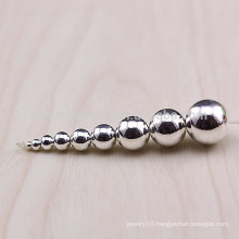 sef021 10pc/lot Authentic 925 Sterling Silver Fittings Beads Jewelry Fits Bracelet Thai Silver DIY Accessories light loose beads